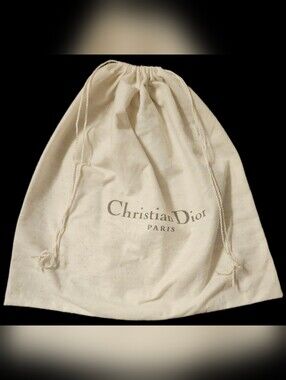 Christian Dior Paris White Large Dust Bag Lady Dior Saddle Book Handbag Tote